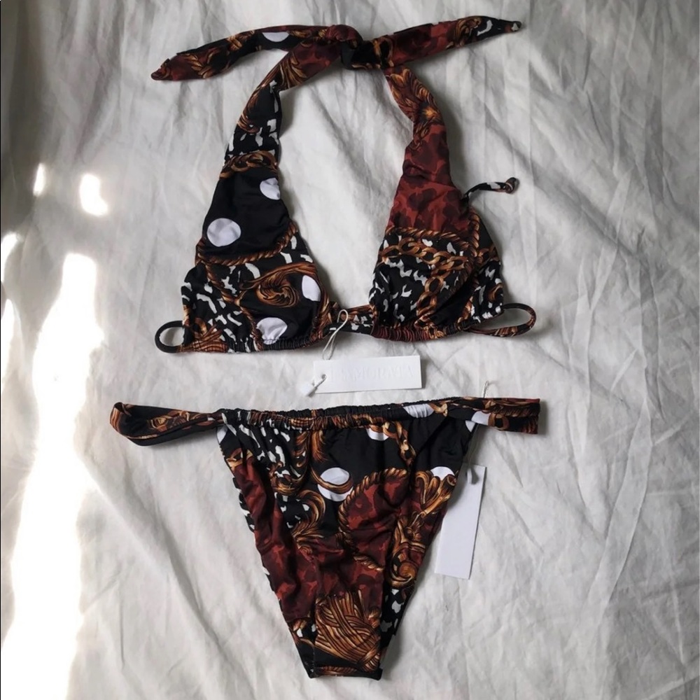 Inamorata Neptune Burgundy Leopard Set